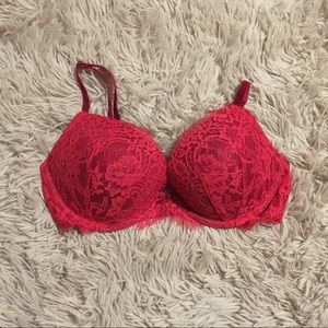 Red lace Victoria Secret bra